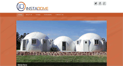 Desktop Screenshot of instadomeshelters.com