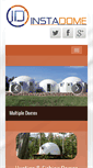 Mobile Screenshot of instadomeshelters.com